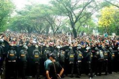 Eksekusi Tanah di Telukjambe Ricuh, Buruh Luka Parah