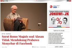 Surat Franz Magnis Dinilai Berbahaya