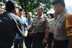 Kapolri Pantau Pencoblosan Pilpres di Bekasi