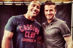 The Rock Pamer Foto Bareng Beckham