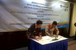 Jamkrindo-Propernas Griya Utama Teken MoU