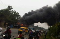 4 Kios di Cikupa Ludes Terbakar