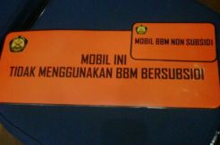 Stiker Larangan Penggunaan BBM Bersubsidi Tak Efektif