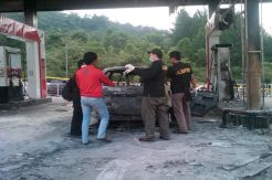 Avanza Terbakar di SPBU Sentul Belum Mengisi BBM