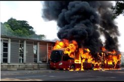 Puslabfor Polri Periksa Bangkai Bus Yutong