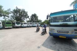 Sulit Dapat Solar, Sopir Bus di Samarinda Mogok