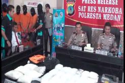 Narkoba Senilai Rp42 M Disita Polresta Medan