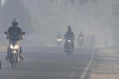 Kabut Asap di Muaraenim Ganggu Aktivitas Warga