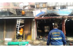 Ruko di Pasar Rau Hangus Terbakar