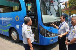 PPD Gelar Uji Coba 10 Bus Rute Ciputat-Blok M