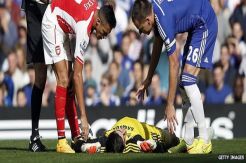 Thibaut Courtois Dilarikan ke Rumah Sakit