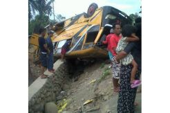 Bus Jurusan Bulukumba-Kendari Terguling, Lima Luka Ringan