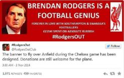 Spanduk Rodgers Out...