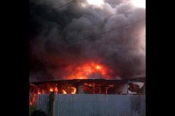 Pabrik Pemintal Kain di Bogor Terbakar