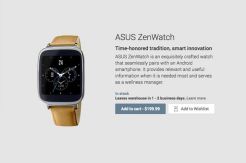 Asus ZenWatch Telah Teredia di Google Play Store