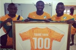 Laga ke 100 Toure Bersama Pantai Gading