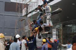 Tiga Buruh Bangunan Terjatuh dari Ketinggian 6 Meter