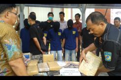 Polda Banten Amankan 160 Kg Ganja Siap Edar