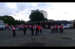 Karangan Bunga Petinggi Parpol Hiasi Lokasi Deklarasi Perindo