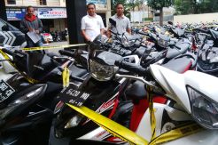 Polisi Sita 28 Motor dari Rumah Penagih Utang