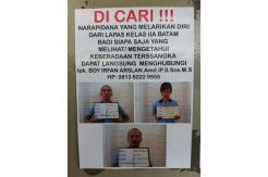 Tiga Napi Lapas Barelang Kabur Terekam CCTV