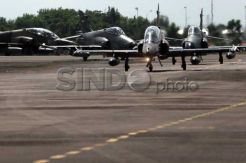 Pesawat F-16 Terbakar di Halim