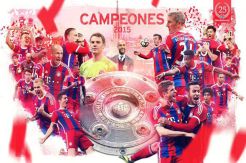 Gladbach Beri Muenchen Trofi Juara Bundesliga