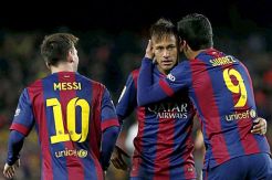 Trio Mesin Gol Barca Tembus Rekor 100 Gol