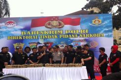 Polri Ringkus Sindikat Ganja Senilai Rp6,3 Miliar
