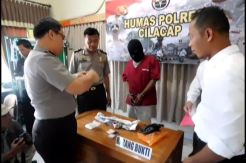 Polres Cilacap Tangkap Kurir Sabu Asal Solo