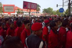 Peringatan Hari Lahir Pancasila, Blitar Jadi Lautan Merah