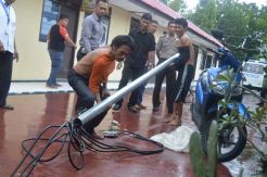 Buruh Bangunan Tertangkap Basah Mencuri Kabel
