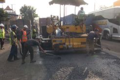 Perbaikan Jalan di Nganjuk Dikebut