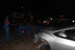Diduga Rem Blong, Truk Tabrak Empat kendaraan