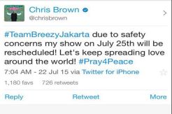 Chris Brown Batal (Lagi) Konser di Jakarta