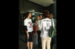 Hadir di Tipikor, Keluarga OC Kaligis Kompak Berkaus #SaveOCK