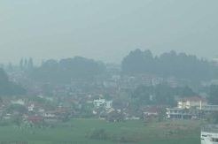 Kabut Asap di Bukittinggi Makin Pekat