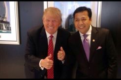Donald Trump Perkenalkan Setya Novanto ke Publik AS