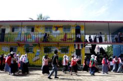 Digusur, Kelas Sekolah Master Diganti Gunakan Kontainer