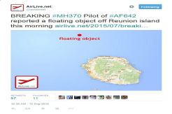 Pilot Prancis Mengaku Lihat Puing Pesawat di Lepas Pantai Reunion