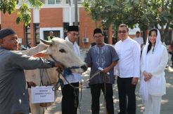 Antisipasi Ricuh, Angkasa Pura Bagikan Sapi & Kambing Hidup