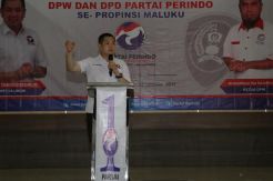 Pidato Hary Tanoesoedibjo Bakar Ribuan Kader Perindo di Maluku