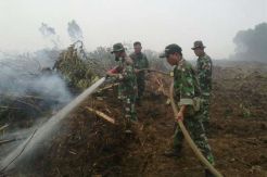 Korem Warastama Pantau Secara Intensif Kebakaran Gunung Lawu