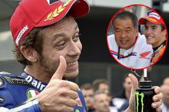 Tak Ada Bukti Tendang Marquez, Rossi Tertawakan Honda