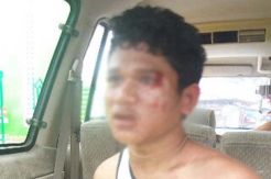 Motor Mogok, Penjambret Bonyok Dihajar Warga