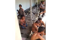 Mabuk di TPS, Empat Pemuda Ditangkap