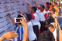 Ratusan Calon Kades di Subang Teken Kesepakatan Damai