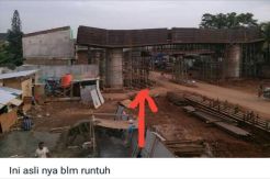 Ini Penyebab Robohnya Penyangga Jembatan Tol Depok-Antasari