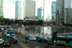 Begini Suasana Arus Lalin di Bundaran HI Jelang Car Free Night