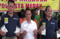 Polresta Medan Bekuk Empat Kurir Sabu